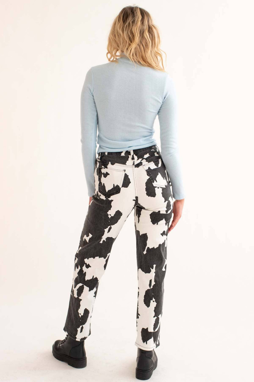Cookman Cow Print Black & White Chef Pants | CoolSprings Galleria